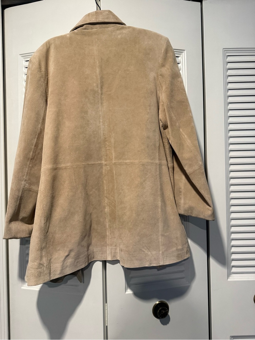 Bernardo Tan Suede Jacket with Button Detail - Picture 6 of 6